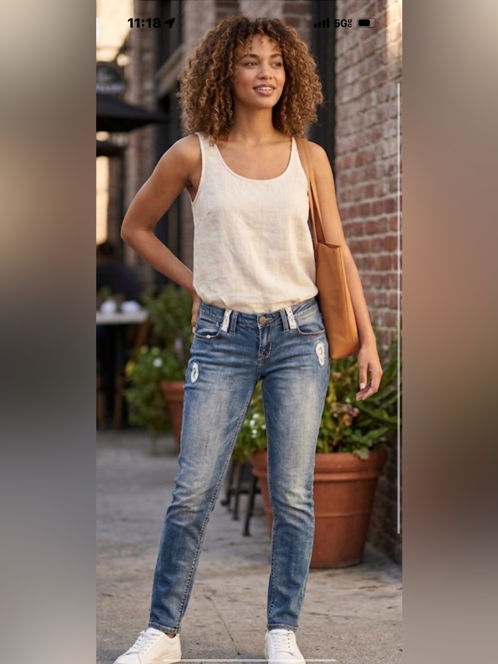 American Rag Cie Womens Lace Distressed Skinny Jeans Low Rise Blue Denim 32x31